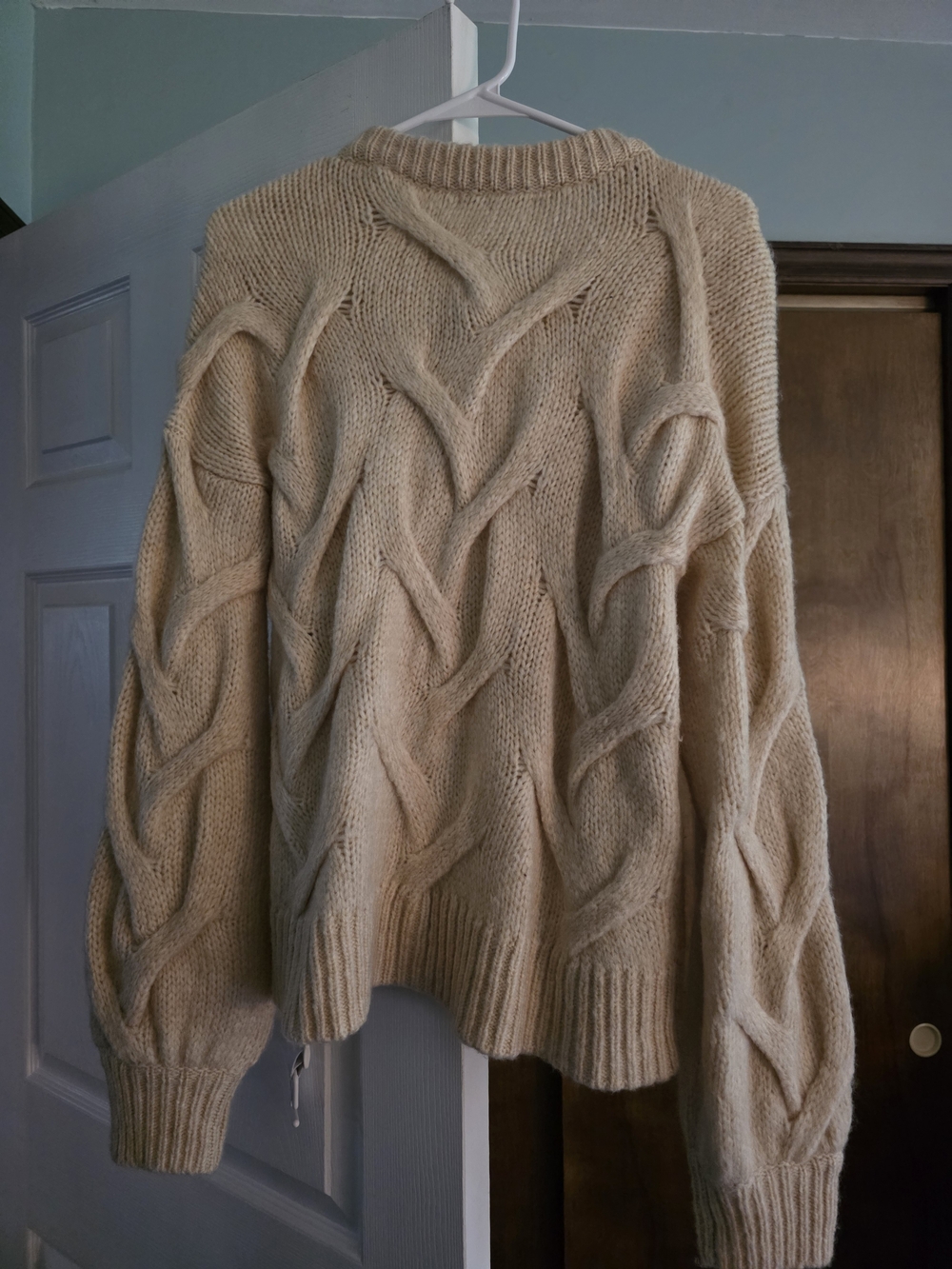Madewell Cream Cable-Knit Button Cardigan - Picture 2 of 2